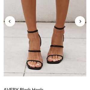 Covet shoes Avery black heels